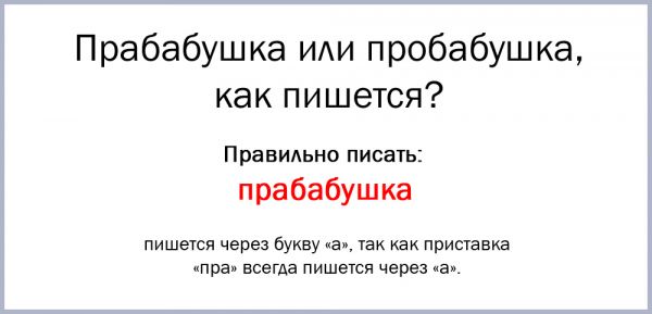 Как правильно пишется прабабушке или прабабушки